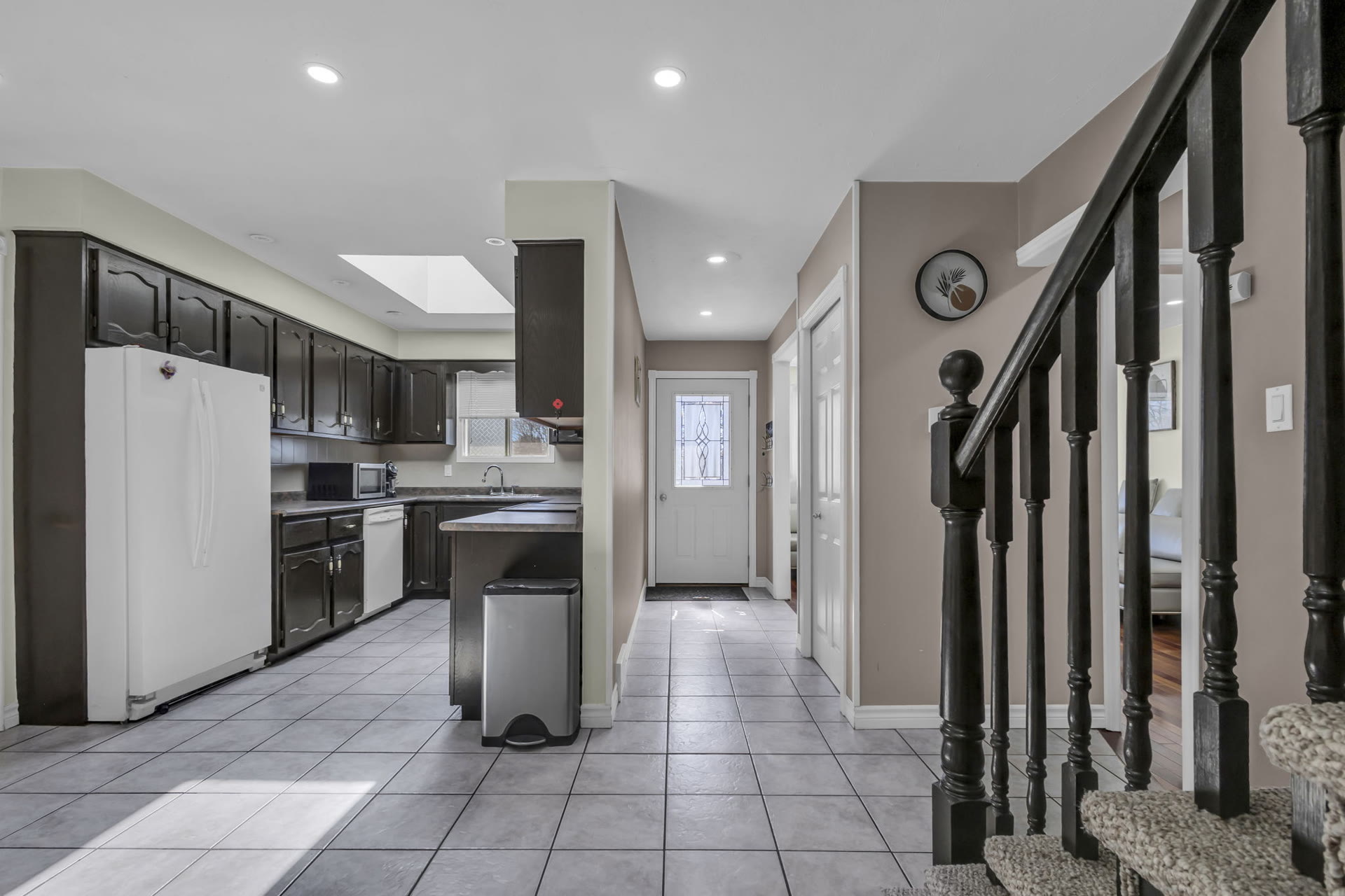 Kitchen and entryway
